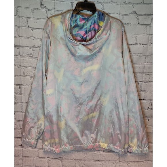 Empyre Windbreaker Wilburt Multi-Color Geometric Skateboarding Size L - Picture 2 of 12